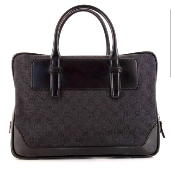 EUC* Gucci Briefcase GG Canvas with Leather - Large - Picture 2 of 10